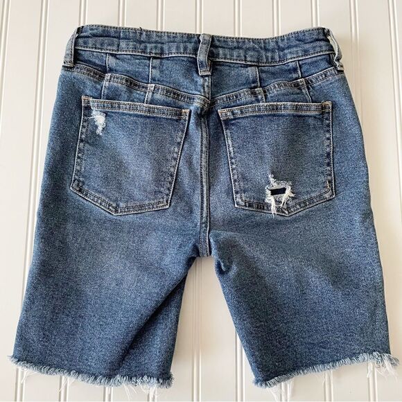 We The Free Button Fly Cut Off Jean Shorts - Size 24 - Picture 2 of 6